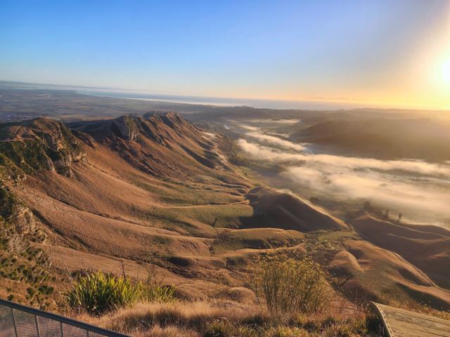 Te Mata Peak at sunrise, Hawke's Bay